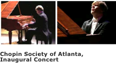 ￼

Chopin Society of Atlanta,
Inaugural Concert